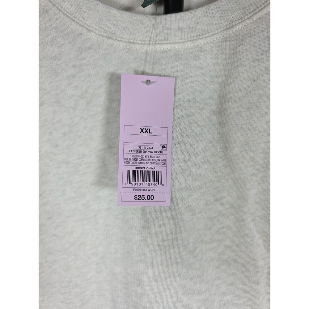 New‎ Women's Size XXL Crew Neck Sweatshirt, Oversized, Heather Gray, Wild Fable - Picture 2 of 3